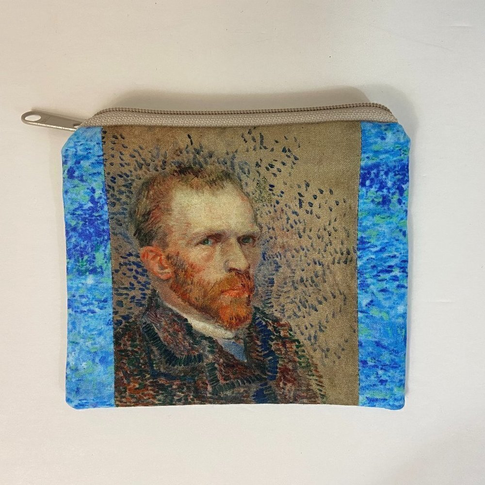 Vincent Van Gogh Coin / Cosmetic / Card / Phone Purse - New - 6.5 in. x 5.5 in.